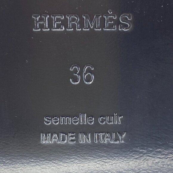 Hermès Womens White Leather Riveted Clogs Size 36 Made In Italy - Picture 6 of 7